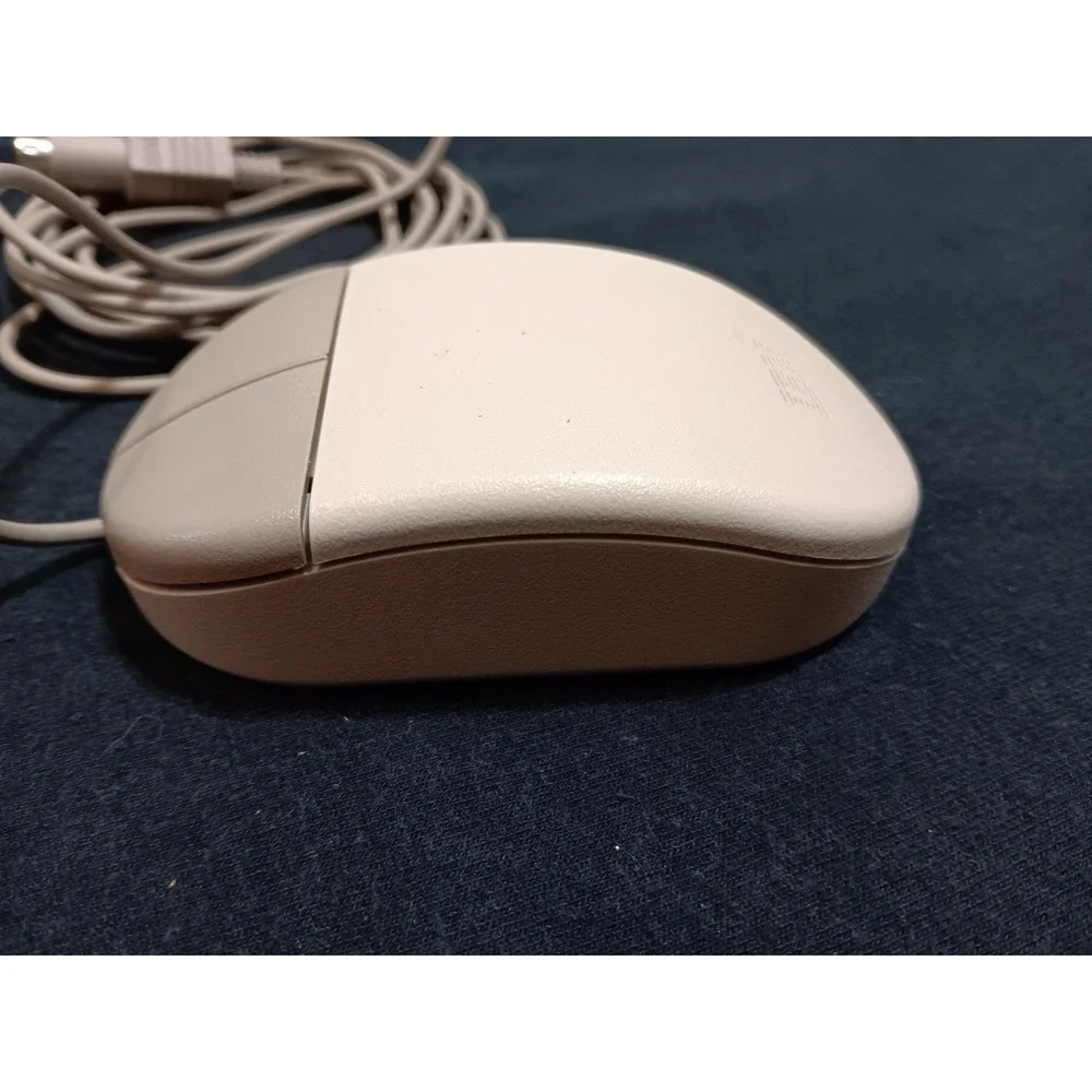 Vintage‎ IBM PS/2 2-Button Wired Ball Mouse 96F9275 96F9274 Beige Retro PC